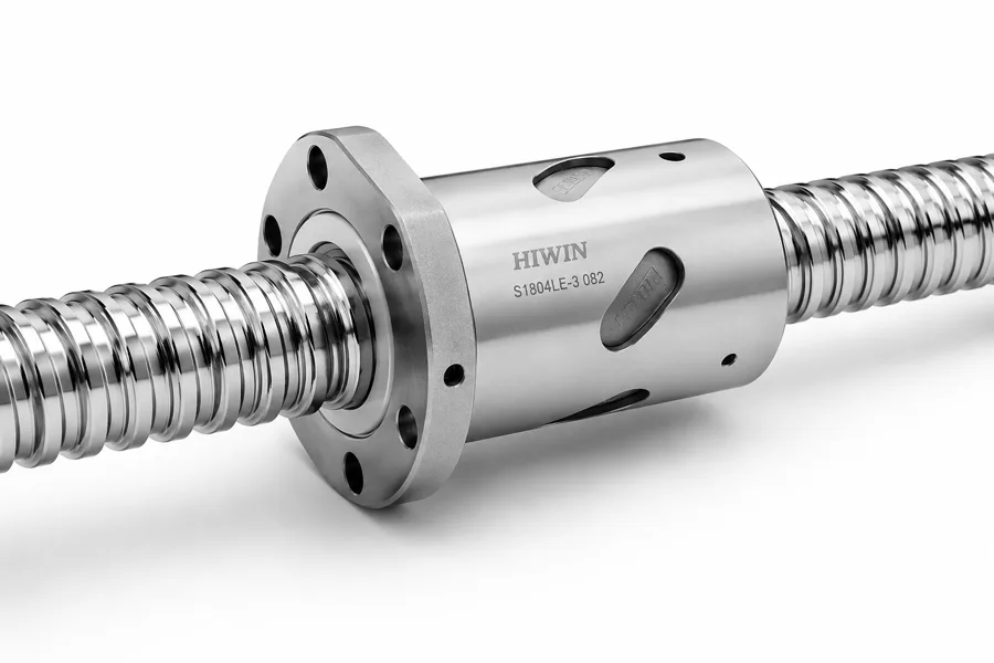 Fuso de esferas HIWIN com castanha montada
